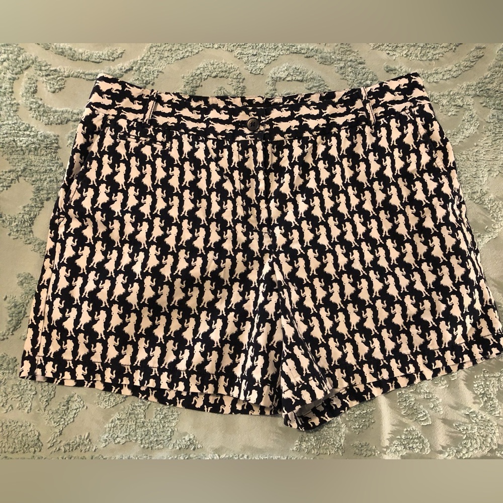Talbots navy blue and white size 10, Hula Girl shorts.